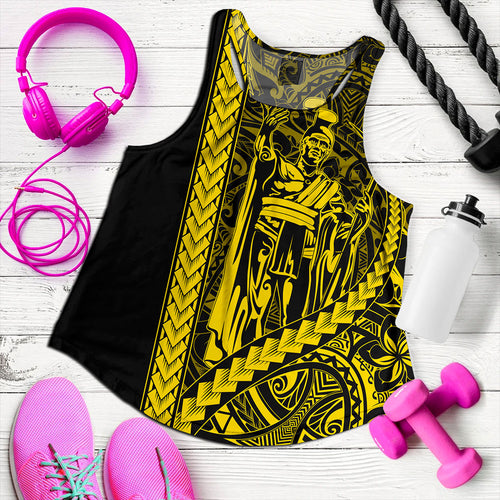 Hawaii Women Tank Tribal Polynesian Kanaka Maoli King Kamehameha