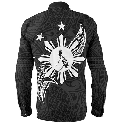 Philippines Filipinos Long Sleeve Shirt Tribal Tattoo Art Style