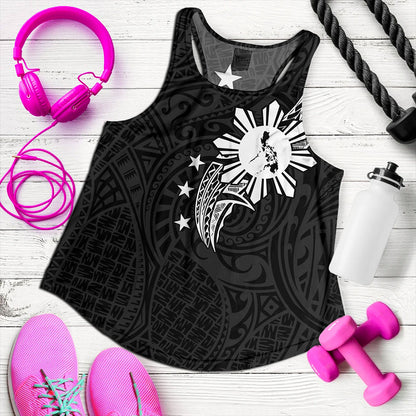 Philippines Filipinos Women Tank Tribal Tattoo Art Style