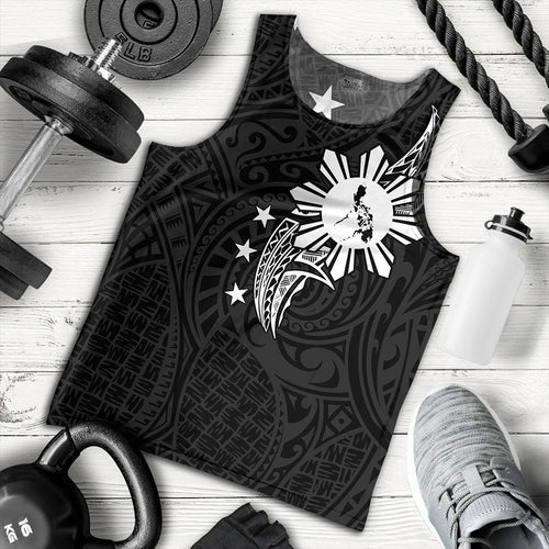 Philippines Filipinos Tank Top Tribal Tattoo Art Style