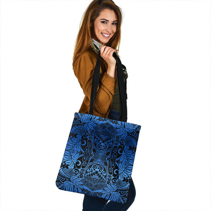 Polynesian Tote Bag Tribal Polynesian Pattern Leaf