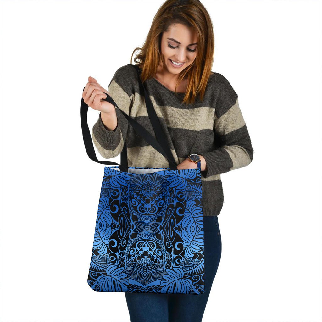 Polynesian Tote Bag Tribal Polynesian Pattern Leaf