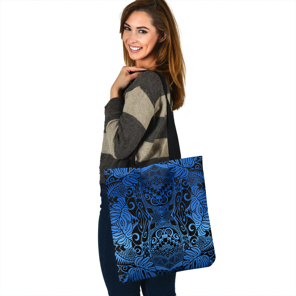 Polynesian Tote Bag Tribal Polynesian Pattern Leaf