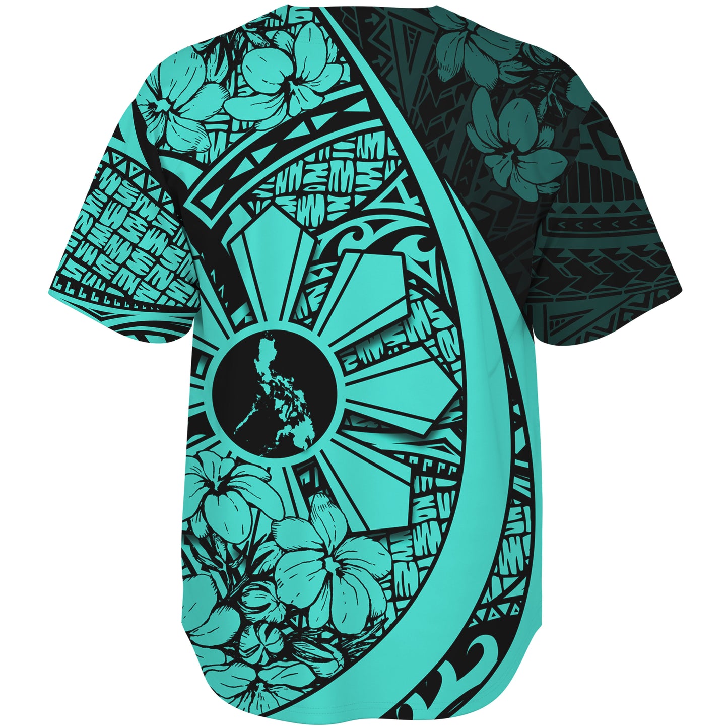 Philippines Filipinos Baseball Shirt Custom National Sampaguita Flower Symbols Style