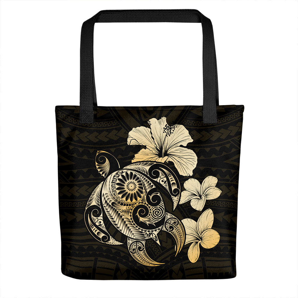 Hawaii Tote Bag Turtle Mix Hibiscus