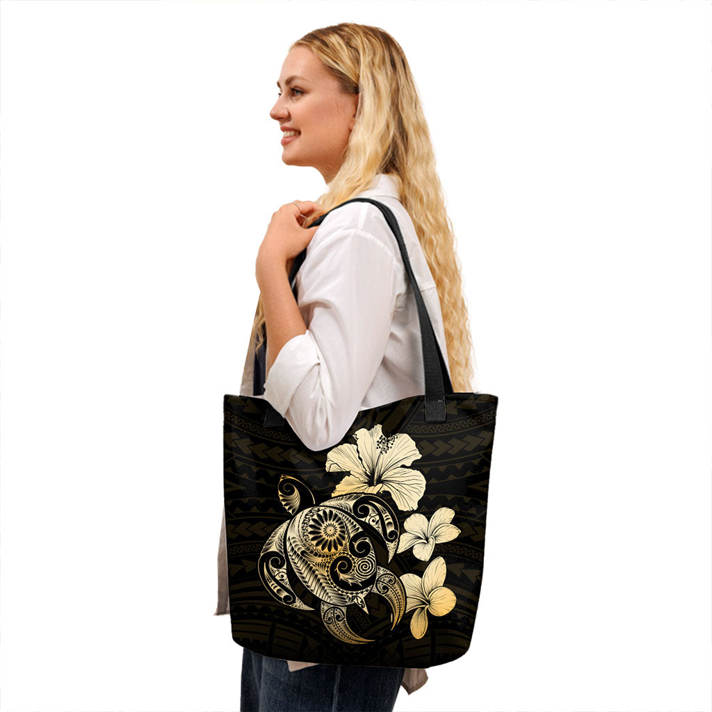 Hawaii Tote Bag Turtle Mix Hibiscus