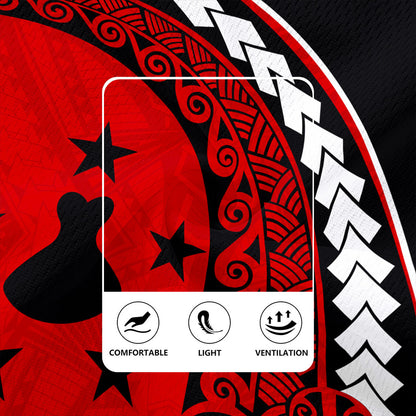 Austral Islands Rugby Jersey Turtle Polynesian Tribal Coat Of Arms