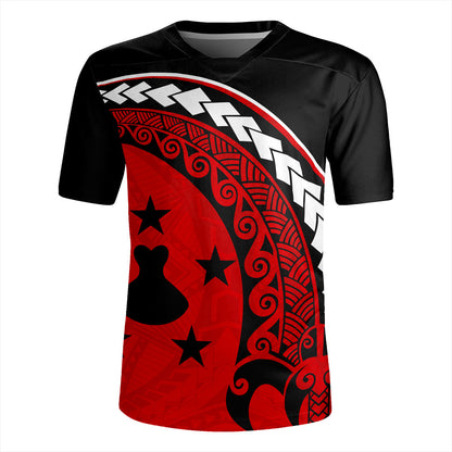 Austral Islands Rugby Jersey Turtle Polynesian Tribal Coat Of Arms