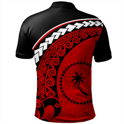Chuuk State Polo Shirt Turtle Polynesian Tribal Coat Of Arms