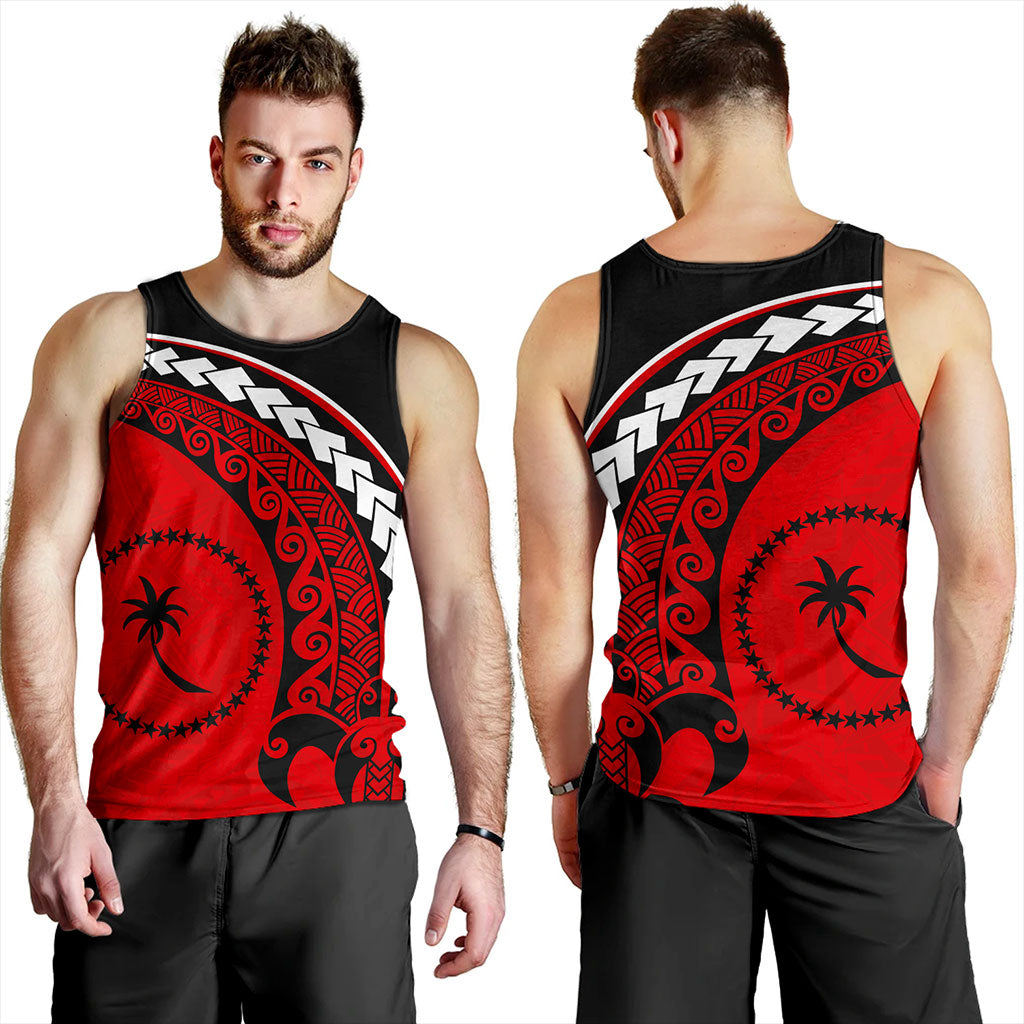 Chuuk State Tank Top Turtle Polynesian Tribal Coat Of Arms