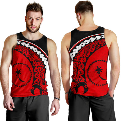 Chuuk State Tank Top Turtle Polynesian Tribal Coat Of Arms