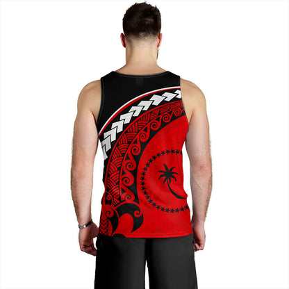 Chuuk State Tank Top Turtle Polynesian Tribal Coat Of Arms