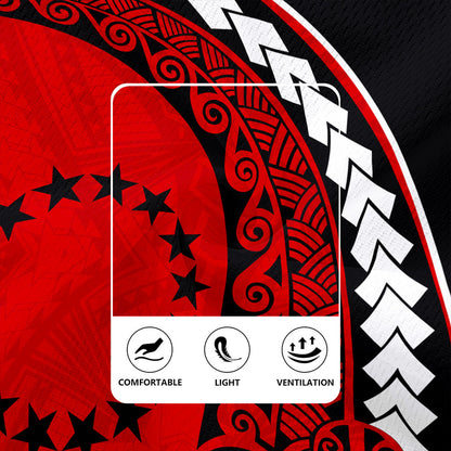 Cook Islands Rugby Jersey Turtle Polynesian Tribal Coat Of Arms