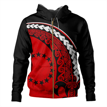 Cook Islands Hoodie Turtle Polynesian Tribal Coat Of Arms