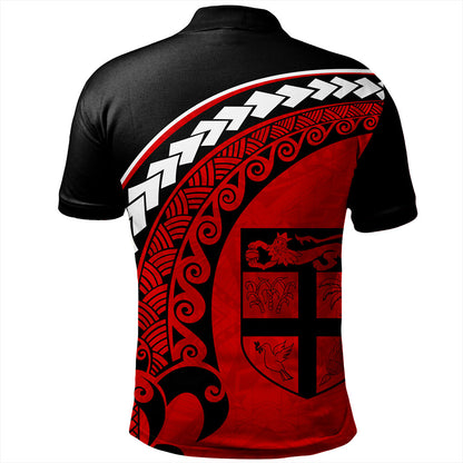 Fiji Polo Shirt Turtle Polynesian Tribal Coat Of Arms