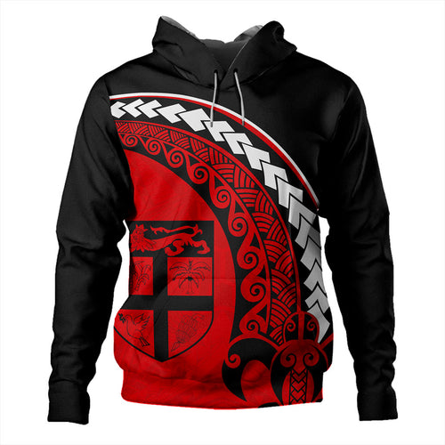 Fiji Hoodie Turtle Polynesian Tribal Coat Of Arms