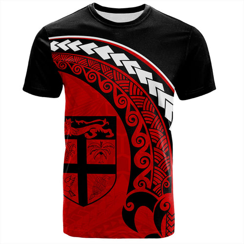Fiji T-Shirt Turtle Polynesian Tribal Coat Of Arms