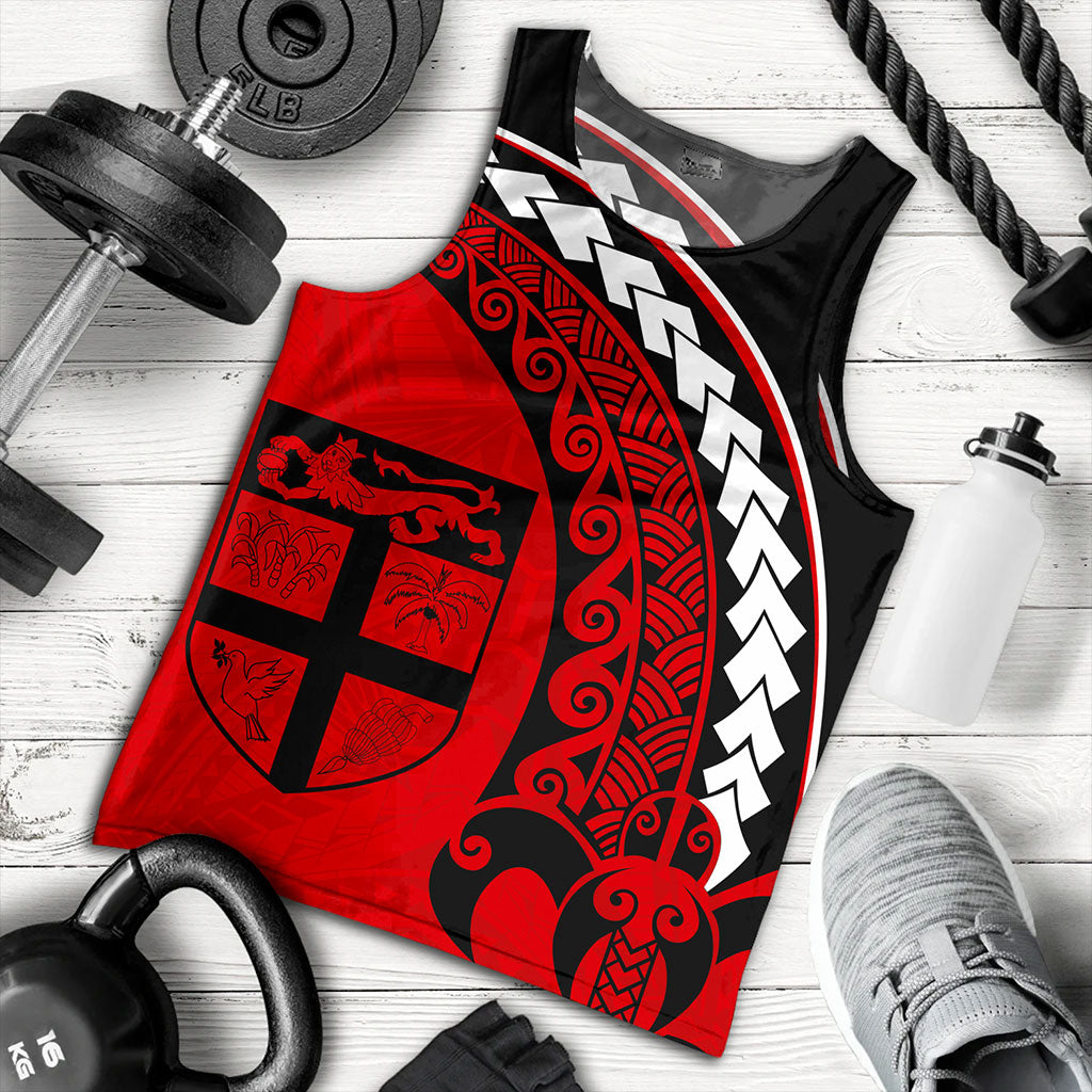 Fiji Tank Top Turtle Polynesian Tribal Coat Of Arms