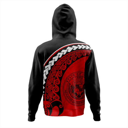 Hawaii Hoodie Turtle Polynesian Tribal Coat Of Arms