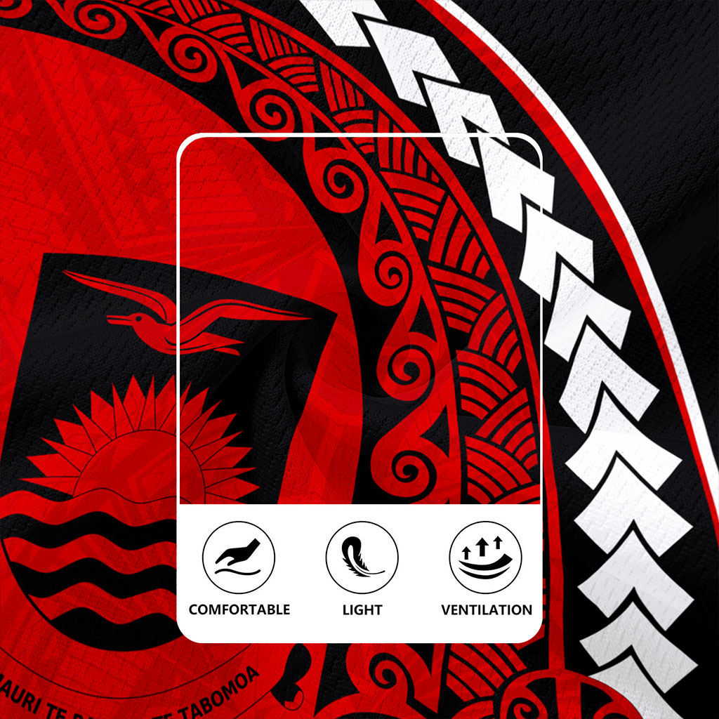 Kiribati Rugby Jersey Turtle Polynesian Tribal Coat Of Arms