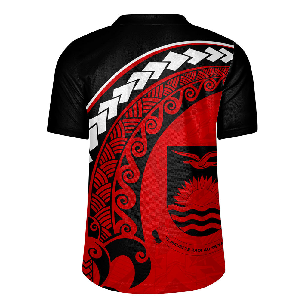 Kiribati Rugby Jersey Turtle Polynesian Tribal Coat Of Arms
