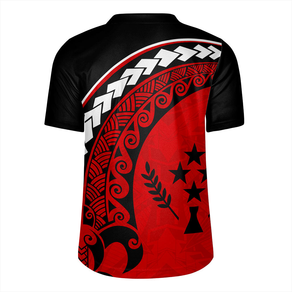 Kosrae Rugby Jersey Turtle Polynesian Tribal Coat Of Arms