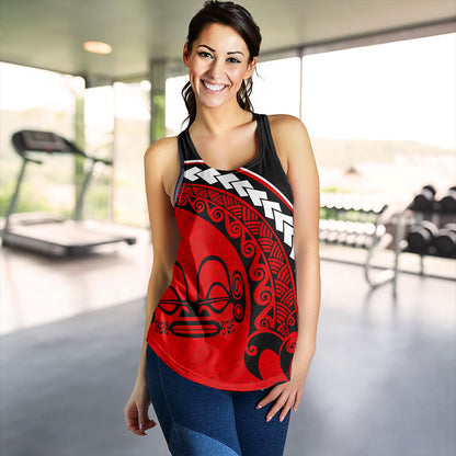 Marquesas Islands Women Tank Turtle Polynesian Tribal Coat Of Arms
