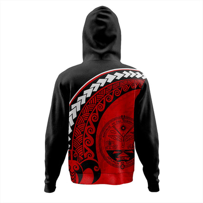 Marshall Islands Hoodie Turtle Polynesian Tribal Coat Of Arms