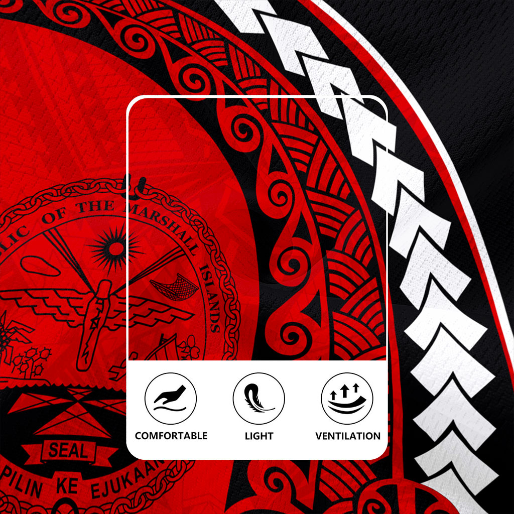 Marshall Islands Rugby Jersey Turtle Polynesian Tribal Coat Of Arms