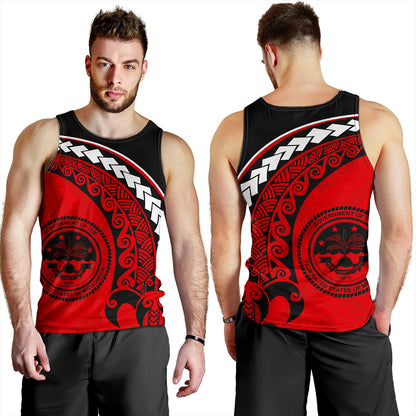 Federated States Of Micronesia Tank Top Turtle Polynesian Tribal Coat Of Arms