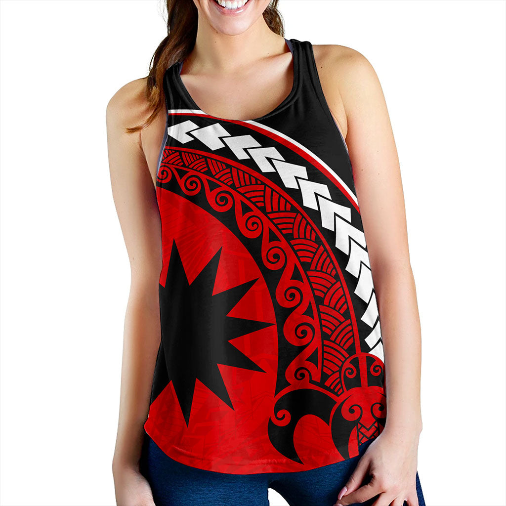 Nauru Women Tank Turtle Polynesian Tribal Coat Of Arms