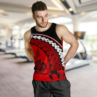 New Caledonia Tank Top Turtle Polynesian Tribal Coat Of Arms