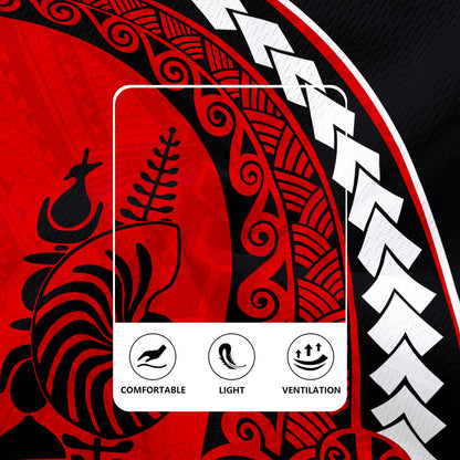 New Caledonia Rugby Jersey Turtle Polynesian Tribal Coat Of Arms