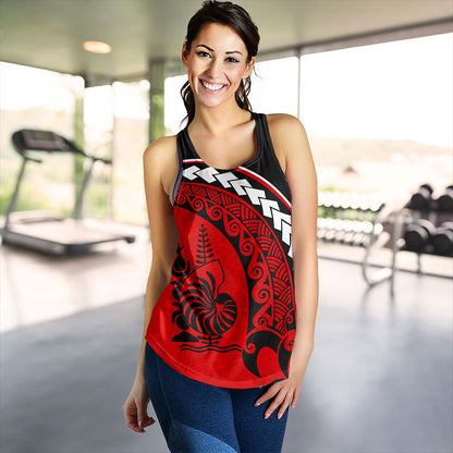 New Caledonia Women Tank Turtle Polynesian Tribal Coat Of Arms
