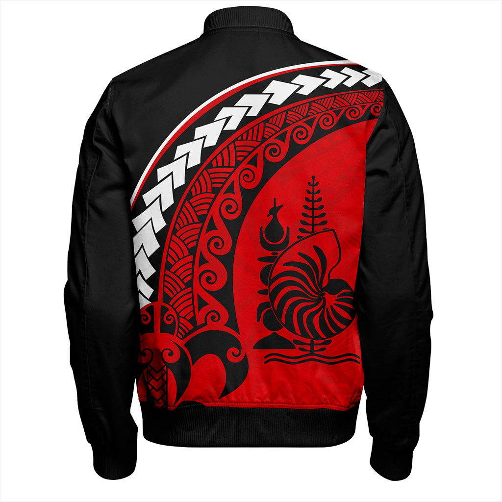 New Caledonia Bomber Jacket Turtle Polynesian Tribal Coat Of Arms