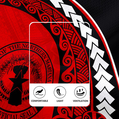 Northern Mariana Islands Rugby Jersey Turtle Polynesian Tribal Coat Of Arms