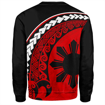 Philippines Filipinos Sweatshirt Turtle Polynesian Tribal Coat Of Arms