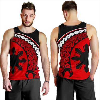 Philippines Filipinos Tank Top Turtle Polynesian Tribal Coat Of Arms