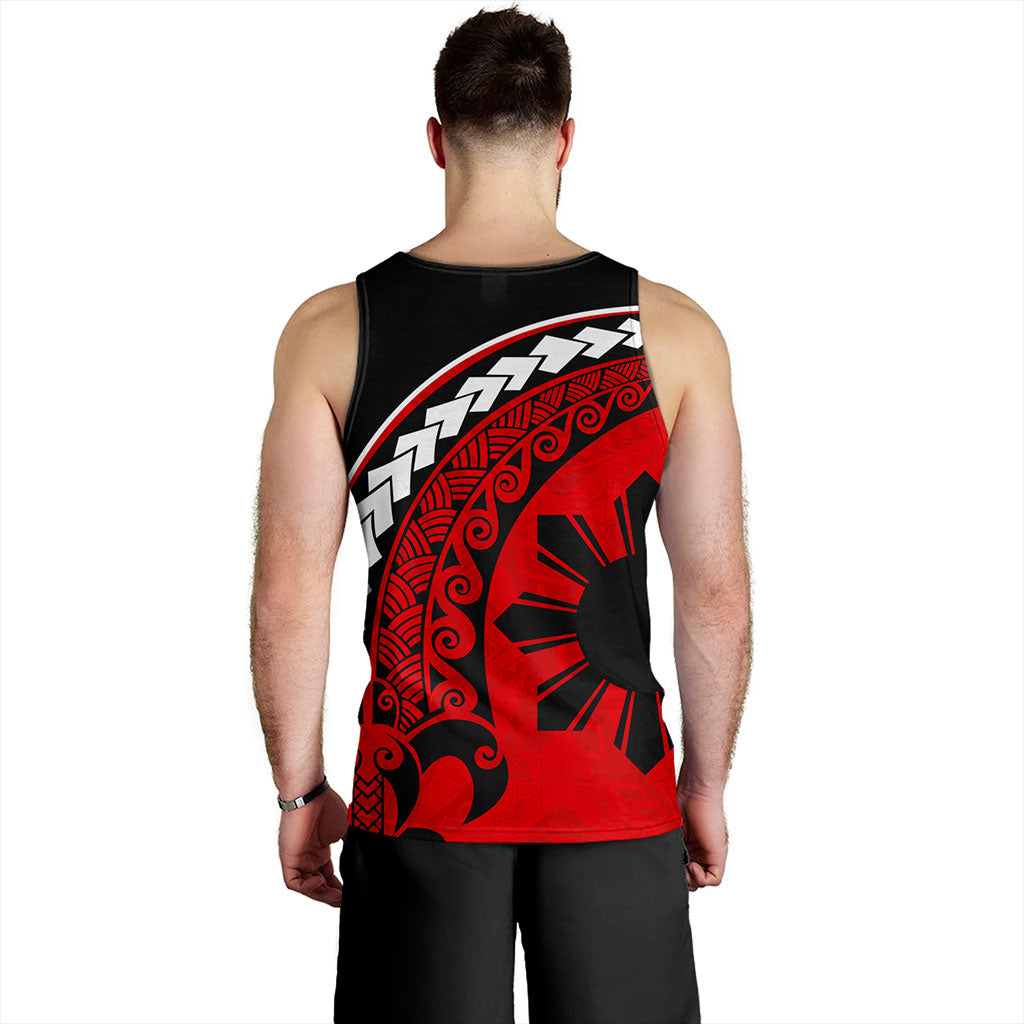 Philippines Filipinos Tank Top Turtle Polynesian Tribal Coat Of Arms