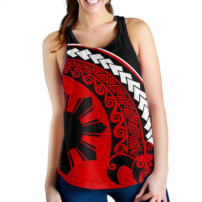 Philippines Filipinos Women Tank Turtle Polynesian Tribal Coat Of Arms