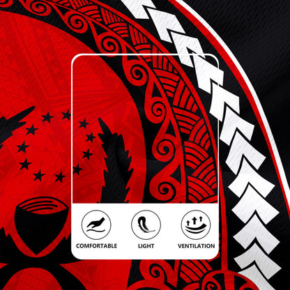 Pohnpei State Rugby Jersey Turtle Polynesian Tribal Coat Of Arms
