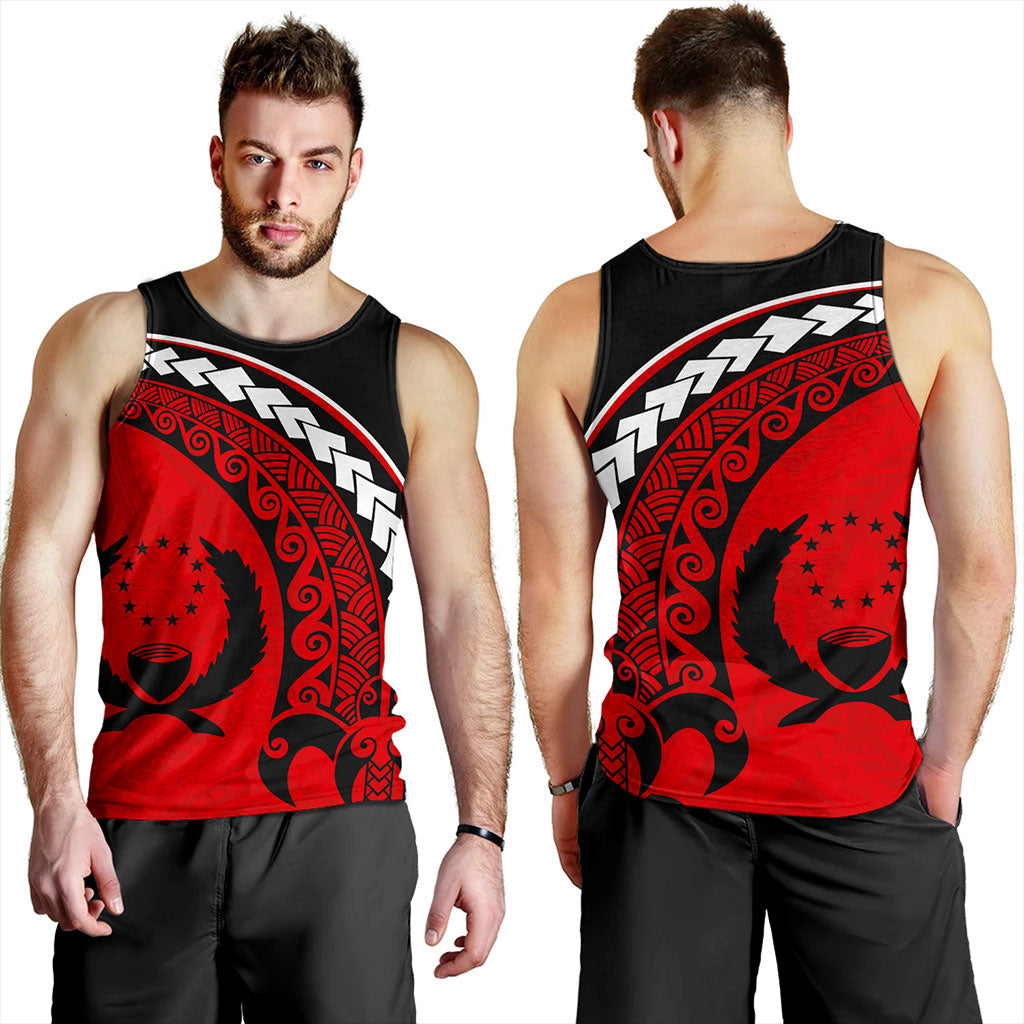 Pohnpei State Tank Top Turtle Polynesian Tribal Coat Of Arms
