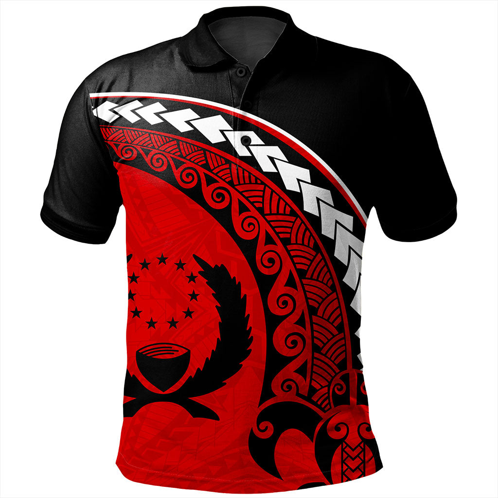 Pohnpei State Polo Shirt Turtle Polynesian Tribal Coat Of Arms