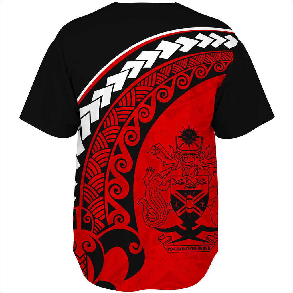 Solomon Islands Baseball Shirt Turtle Polynesian Tribal Coat Of Arms