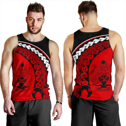 Solomon Islands Tank Top Turtle Polynesian Tribal Coat Of Arms