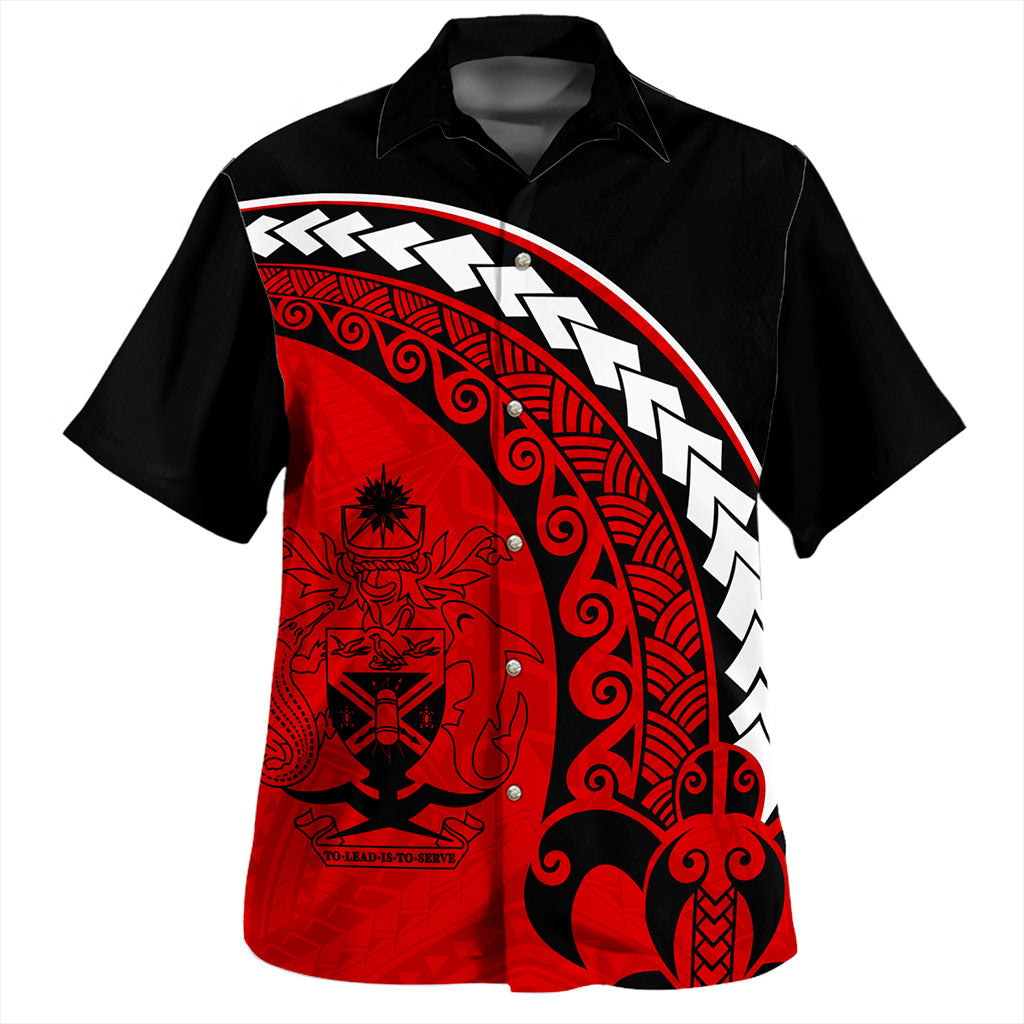 Vanuatu Hawaiian Shirt Turtle Polynesian Tribal Coat Of Arms