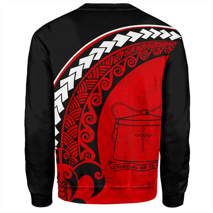 Tokelau Sweatshirt Turtle Polynesian Tribal Coat Of Arms