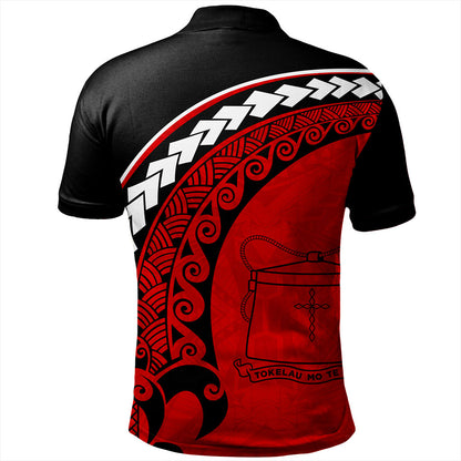 Tokelau Polo Shirt Turtle Polynesian Tribal Coat Of Arms