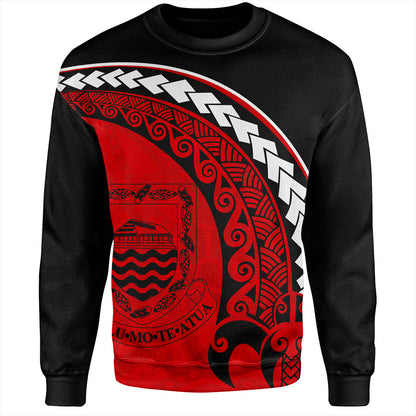 Tuvalu Sweatshirt Turtle Polynesian Tribal Coat Of Arms