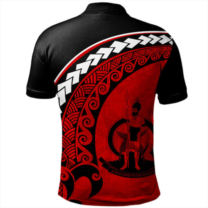 Vanuatu Polo Shirt Turtle Polynesian Tribal Coat Of Arms